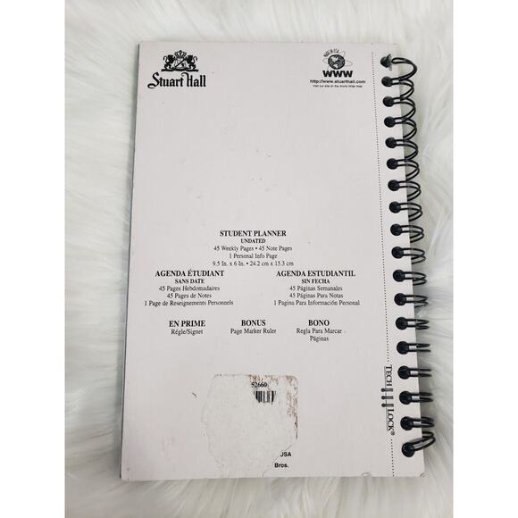Vintage 1990s Looney Tunes Planner Notebook Pad Taz 1996 School Work Schedule - Picture 6 of 8